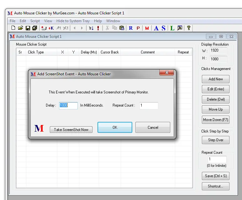 Auto Screenshot Macro Software for Windows