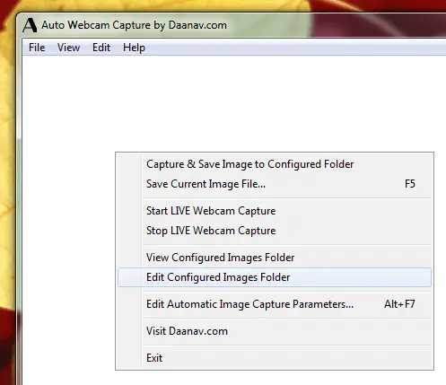 Automatically Capture Screenshots from Webcam on a Windows Computer
