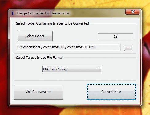 Screenshot File Format Converter