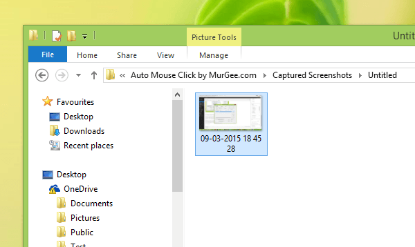 Screenshot Captured by Windows Automation Software